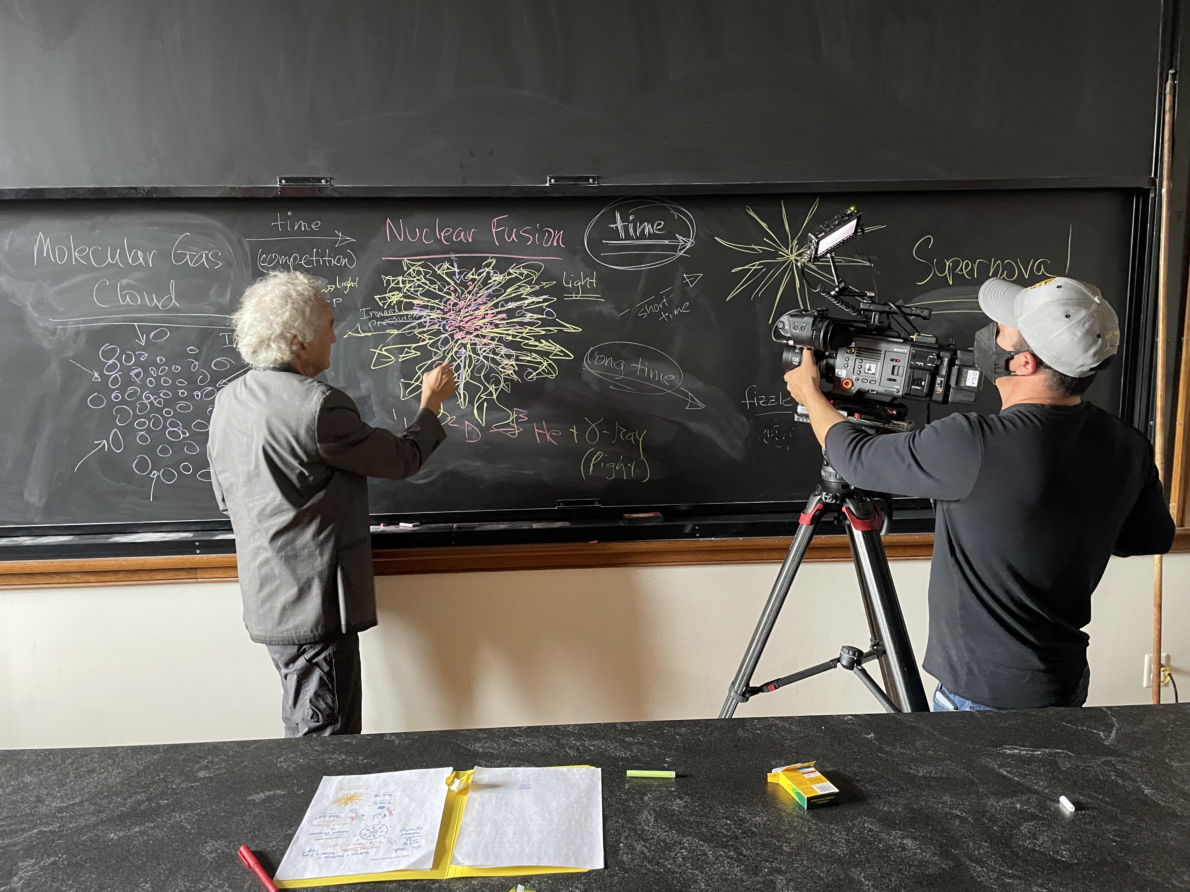 John at the blackboard